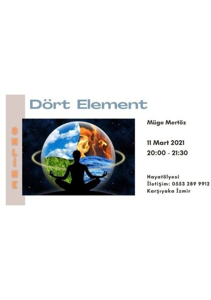 Astrolojide Dört Element Etkinlik Afişi