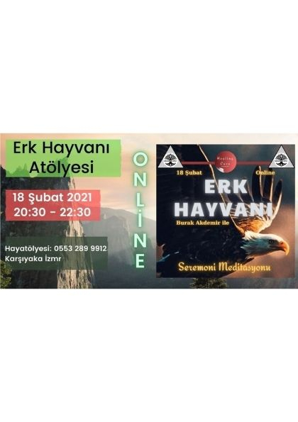 Erk Hayvanı Atölyesi Etkinlik Afişi