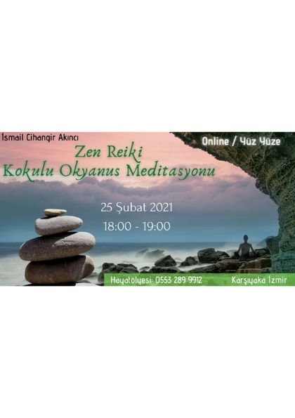 Zen Reiki Kokulu Okyanus Meditasyonu Etkinlik Afişi