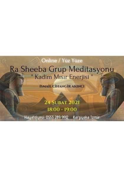 Ra~Sheeba Grup Meditasyonu Etkinlik Afişi