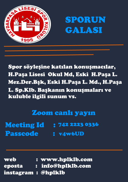 Sporun galası Etkinlik Afişi