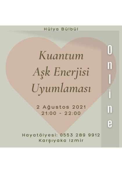 Kuantum Aşk Enerjisi Uyumlaması Etkinlik Afişi