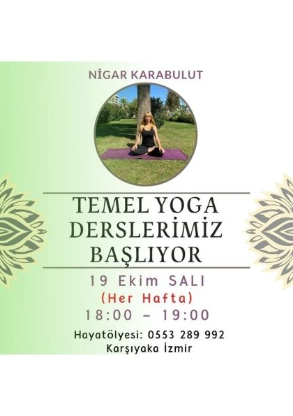 Temel Yoga Hatha Yoga Derslerimiz Başlıyor !!! Etkinlik Afişi