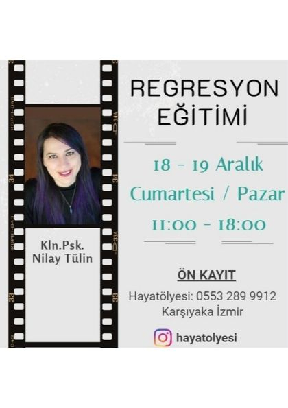 Regresyon Eğitimi Etkinlik Afişi