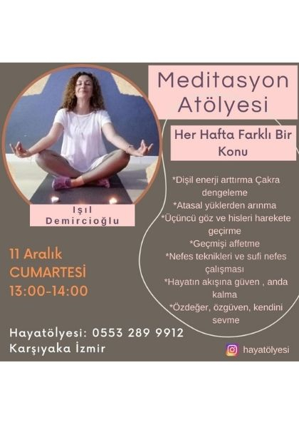 Meditasyon Atölyesi Etkinlik Afişi