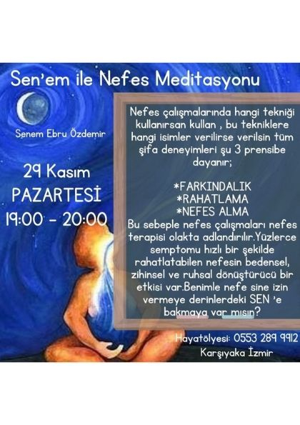 Sen'em ile Nefes Meditasyonu Etkinlik Afişi