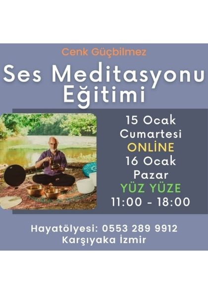 Ses Meditasyonu Eğitimi Etkinlik Afişi