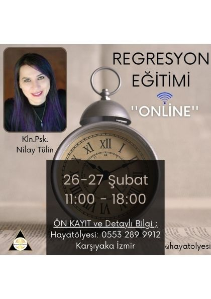 '' ONLİNE '' REGRESYON EĞİTİMİ Etkinlik Afişi