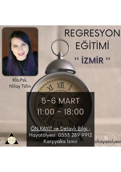 REGRESYON EĞİTİMİ Etkinlik Afişi