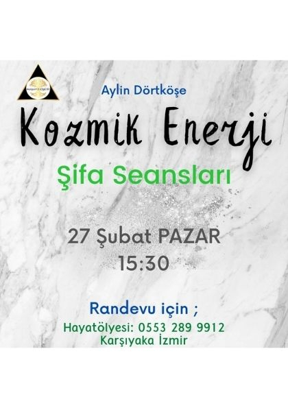 KOZMİK ENERJİ Şifa Seansları Etkinlik Afişi