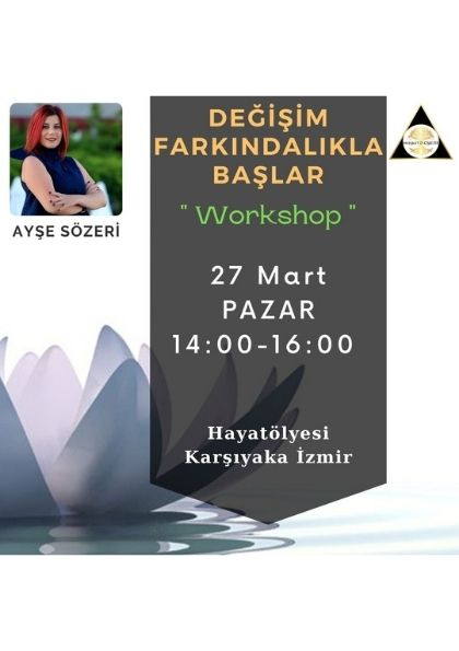 DEĞİŞİM FARKINDALIK İLE BAŞLAR Etkinlik Afişi