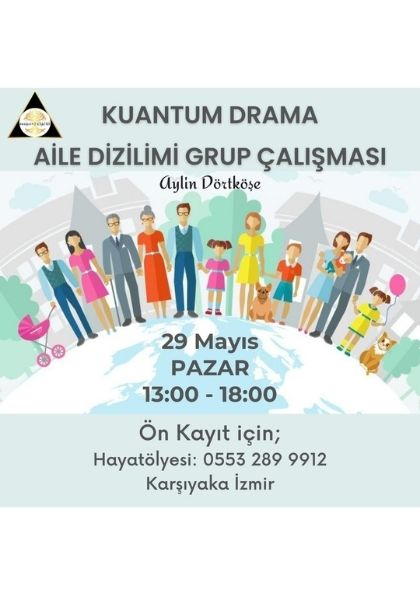 Kuantum Drama Aile Dizilimi Grup Çalışması Etkinlik Afişi