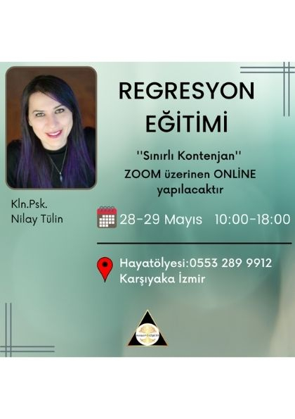 '' ONLİNE '' REGRESYON EĞİTİMİ Etkinlik Afişi