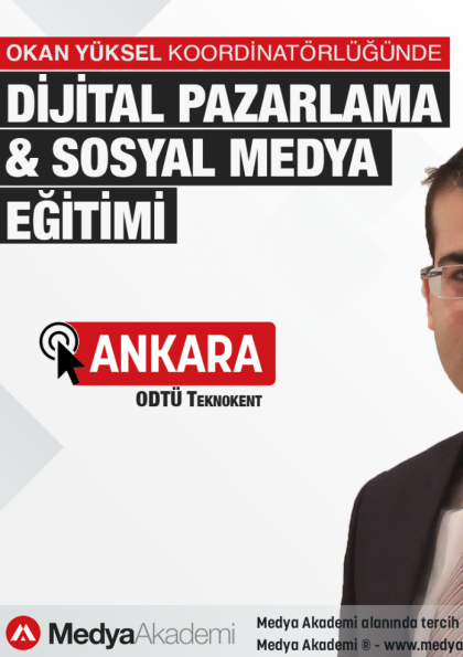 Dijital Pazarlama ve Sosyal Medya Eğitimi (Ankara) Etkinlik Afişi
