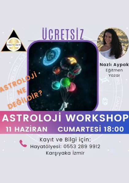 ÜCRETSİZ Astrololoji Workshop Etkinlik Afişi