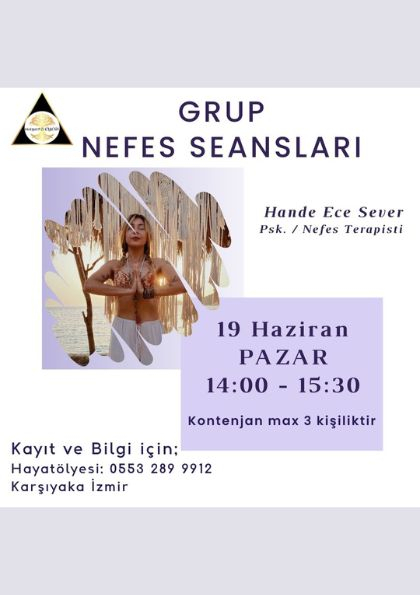 Grup Nefes Seansları Etkinlik Afişi