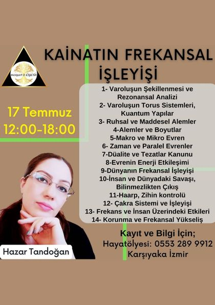 KAİNATIN FREKANSAL İŞLEYİŞİ Etkinlik Afişi