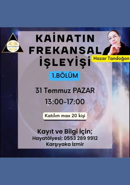 KAİNATIN FREKANSAL İŞLEYİŞİ 1.Bölüm Etkinlik Afişi