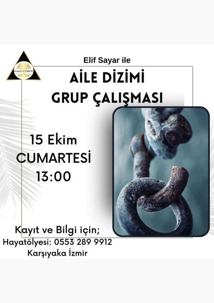 Aile Dizimi Grup Çalışması Etkinlik Afişi