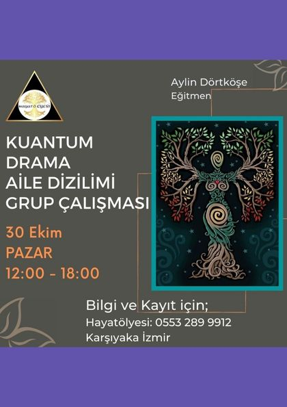 Kuantum Drama Aile Dizilimi Grup Çalışması Etkinlik Afişi