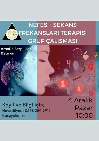 Nefes+Sekans Frekansları Terapisi Grup Çalışması Etkinlik Afişi