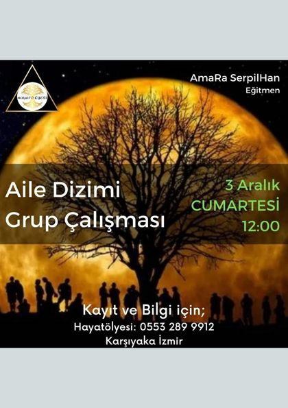 Aile Dizimi Grup Çalışması Etkinlik Afişi