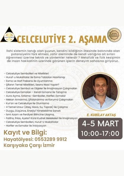 Celcelutiye 2. Aşama Eğitimi Etkinlik Afişi