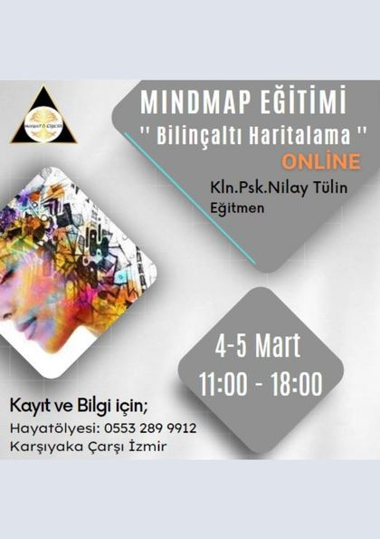 MINDMAP EĞİTİMİ '' ONLİNE ''  (Bilinçaltı Haritalama) Etkinlik Afişi