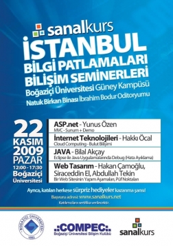 1. Sanalkurs Bilişim Seminerleri Etkinlik Afişi