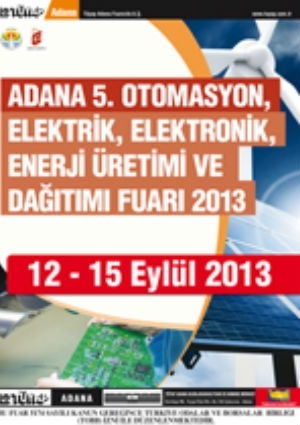 Adana 5. Otomasyon, Elektrik, Elektronik, Enerji Üretimi ve Dağıtımı Fuarı Etkinlik Afişi