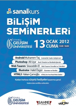 5. Sanalkurs Bilişim Seminerleri Etkinlik Afişi