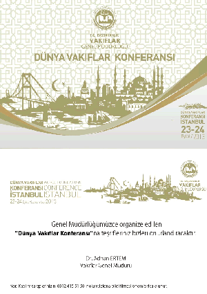 Dünya Vakıflar Konferansı Etkinlik Afişi