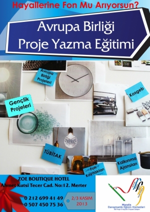 Avrupa Birliği Proje Yazma Eğitimi Etkinlik Afişi