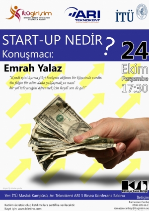 Start-Up Nedir? Etkinlik Afişi