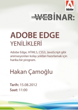 Adobe Edge Yenilikleri Etkinlik Afişi