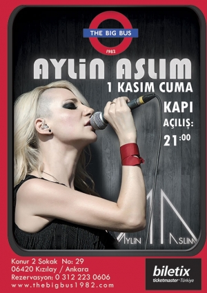 Aylin Aslım Ankara konseri Etkinlik Afişi