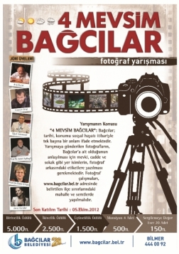 "4 Mevsim Bağcılar" Fotoğraf Yarışması Etkinlik Afişi