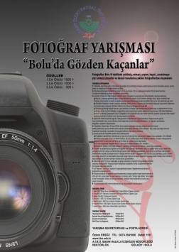 Bolu’da Gözden Kaçanlar Fotoğraf Yarışması Etkinlik Afişi