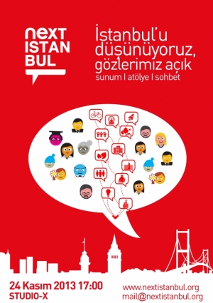 İstanbul'u Düşünüyoruz Gözlerimiz Açık / Avrupa Etkinlik Afişi