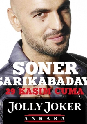 Soner Sarıkabadayı Ankara Konseri Etkinlik Afişi