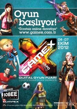 GameX 2012 Oyun Fuarı Etkinlik Afişi