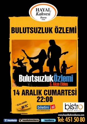 Bulutsuzluk Özlemi Konseri Etkinlik Afişi