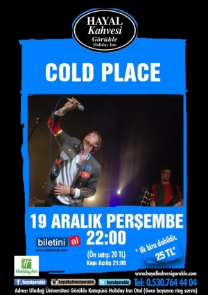 Cold Place Konseri Etkinlik Afişi
