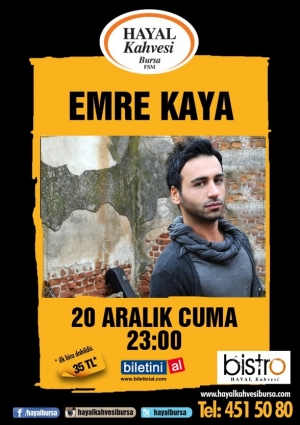 Emre Kaya Konseri Etkinlik Afişi