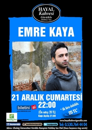 Emre Kaya Konseri Etkinlik Afişi