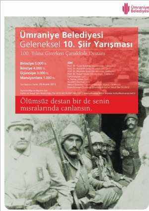 Ümraniye Belediyesi 10. Geleneksel Şiir Yarışması Etkinlik Afişi