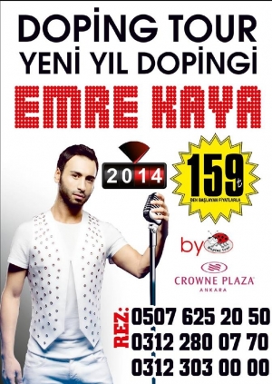 Doping Tour // Yeni Yıl Dopingi Emre Kaya Konseri Etkinlik Afişi