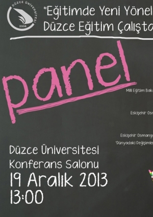 Eğitimde Yeni Yönelimler ve Düzce Eğitim Çalıştayı Sonuçları Etkinlik Afişi