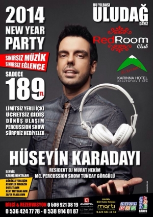 Hüseyin Karadayı Happy New Year Party Etkinlik Afişi