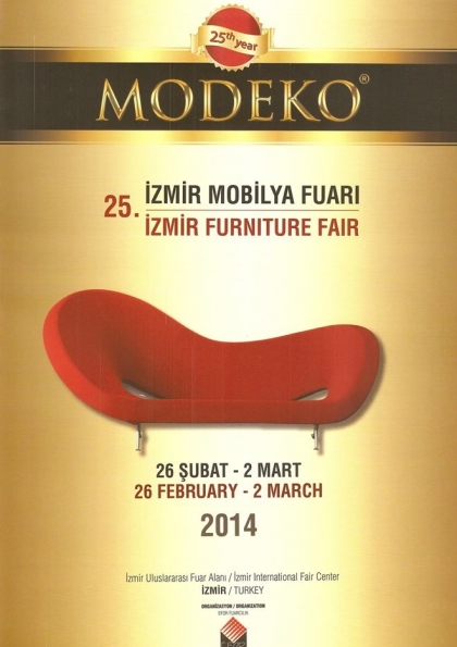 Modeko 2014 "25. İzmir Mobilya Fuarı" Etkinlik Afişi
